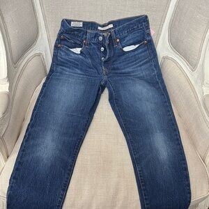 Levi's Dark Blue Straight Leg Women's Jeans